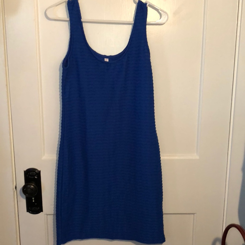 Blue bodycon dress